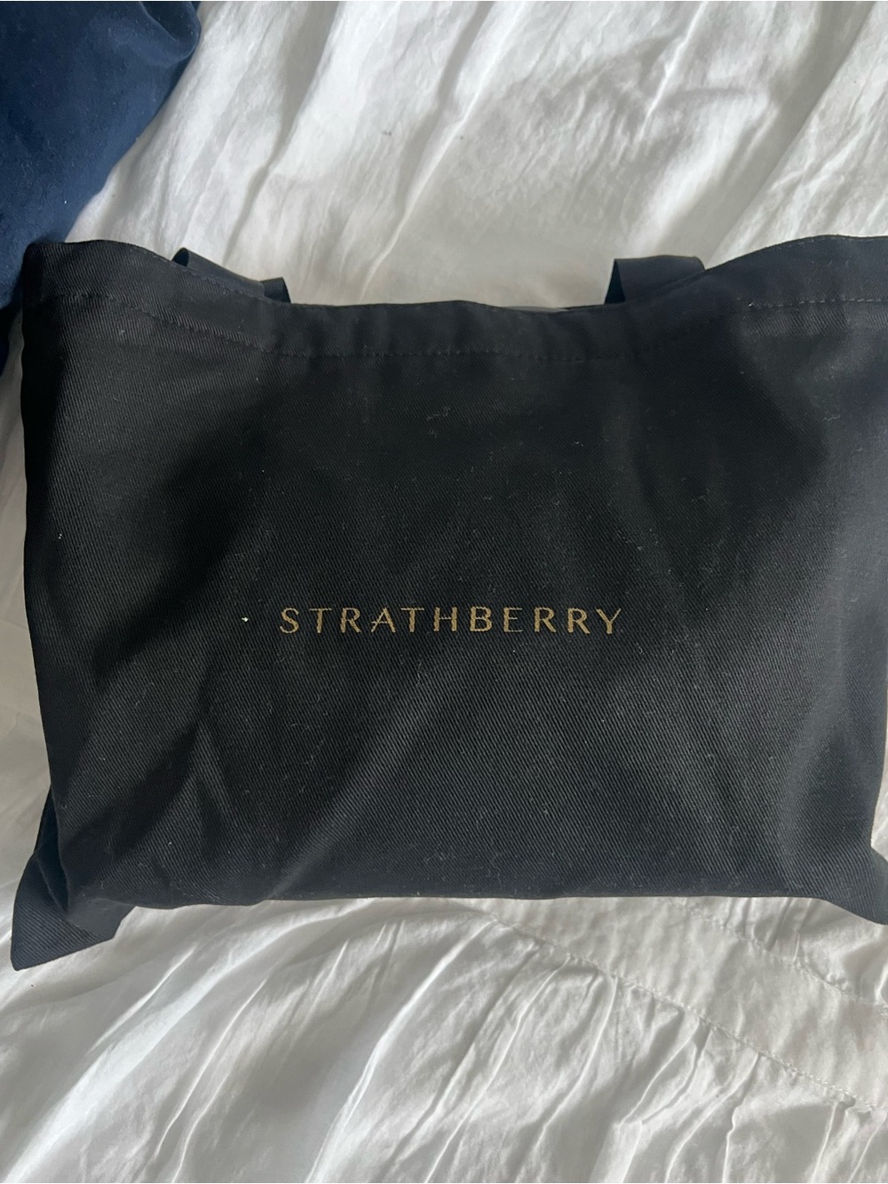 Strathberry Tan Leather Top-Handle Crossbody Bag Nano Mosaic like new - Picture 12 of 15